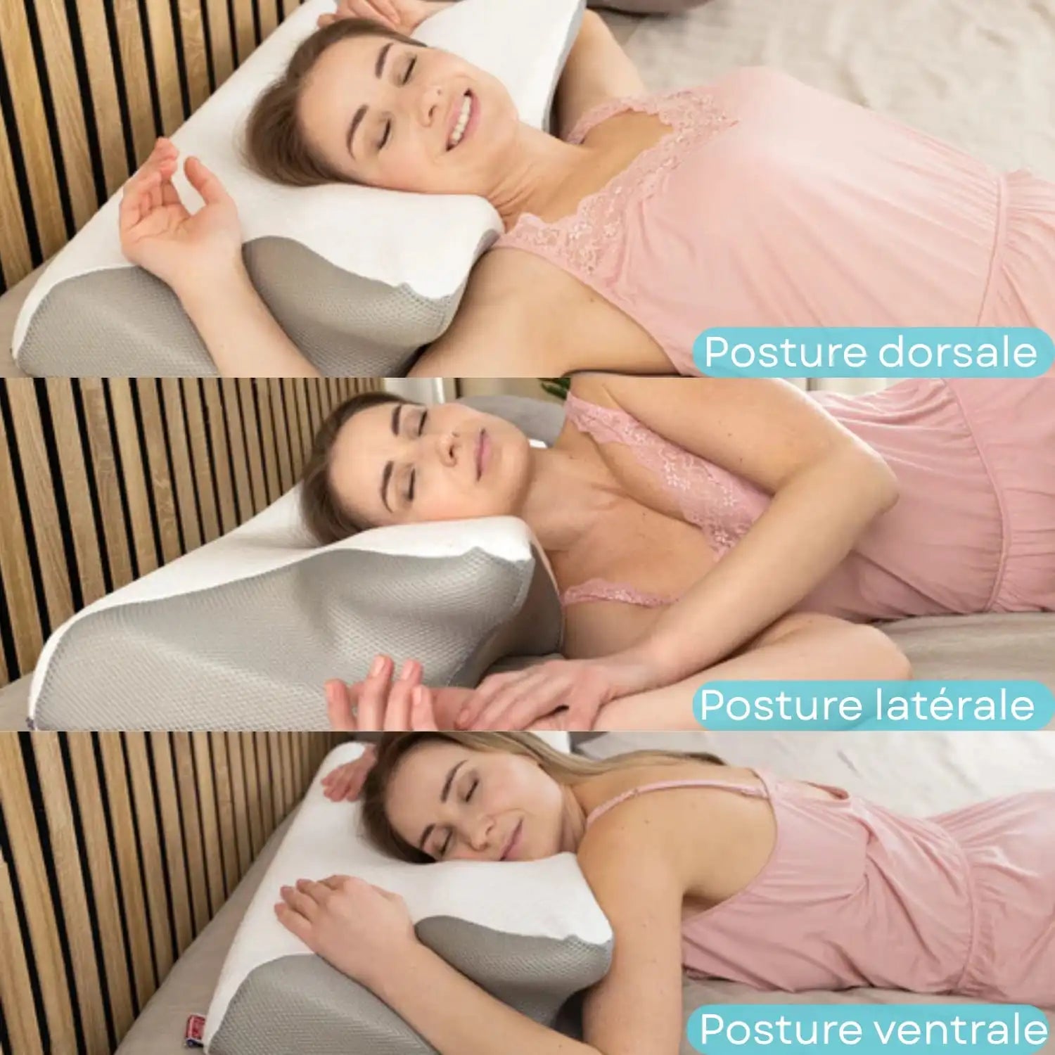 Dormeurs sur côté, dormeurs dos, dormeurs ventral
