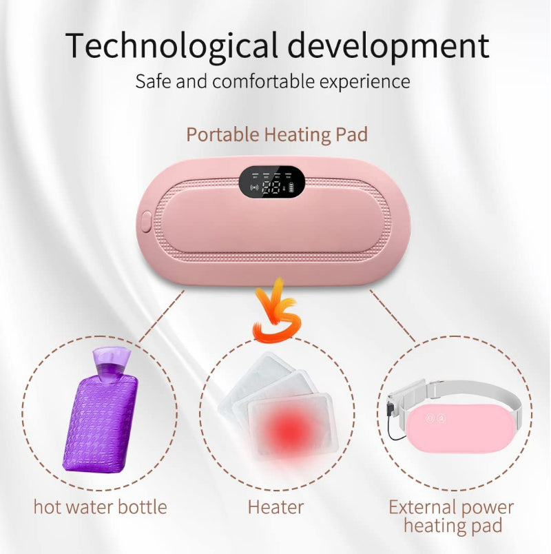 Vibrating menstrual belt for pain relief