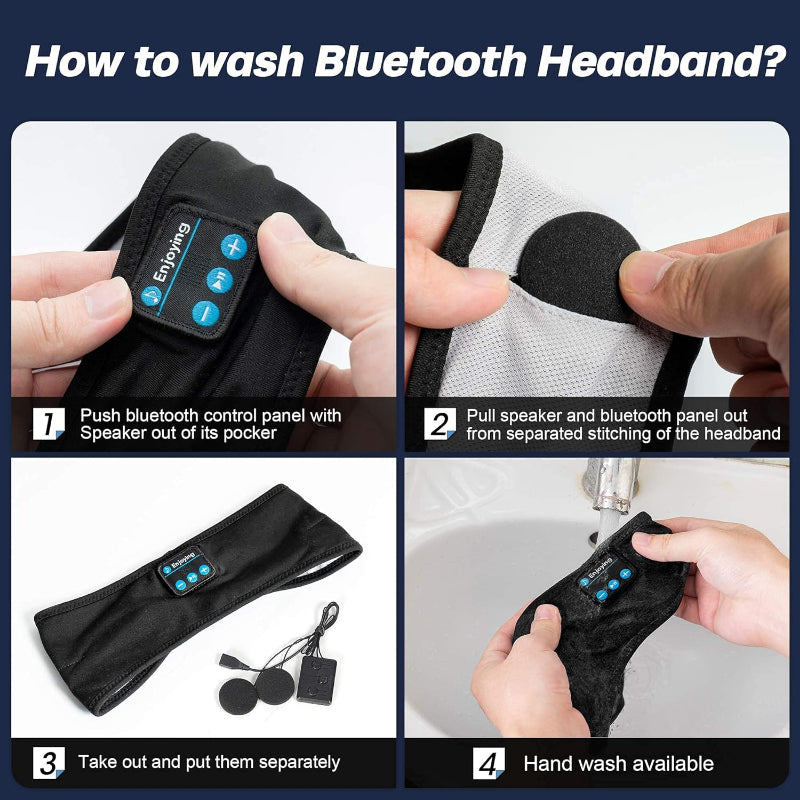 Washable sleep headband