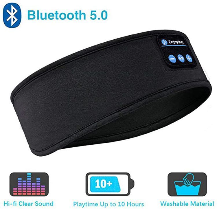 Bandeau Casque Bluetooth 5.0 pour Dormir