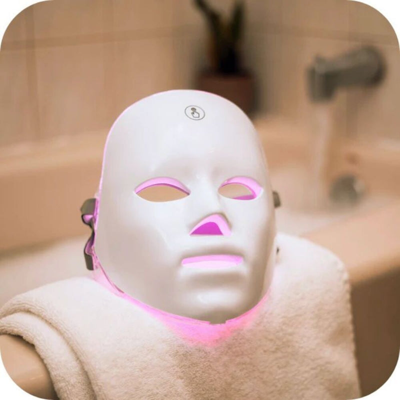 LED face mask for soft skin