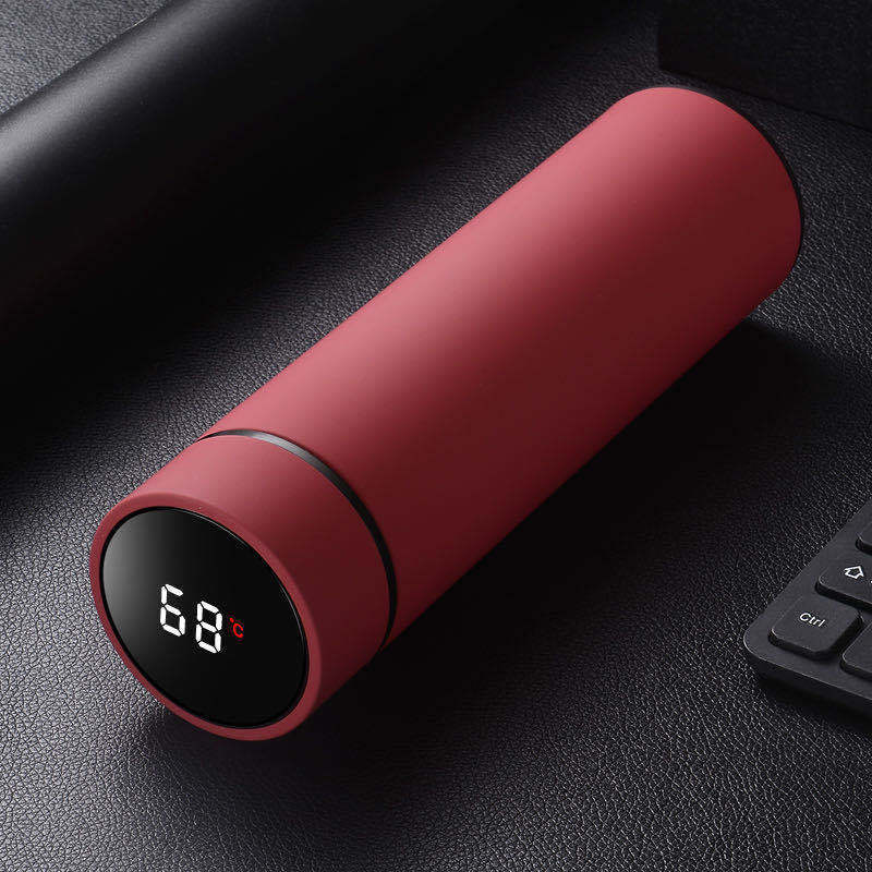 Thermos en acier inoxydable rouge